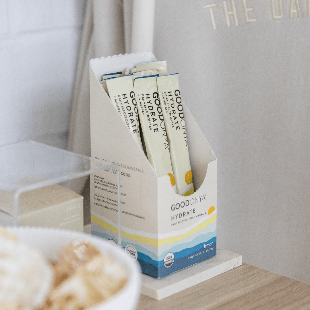 GOODONYA - Organic Hydration™ Stick Pack (12 Single - Serve Sticks) - The Look and Co