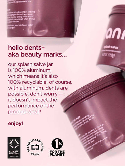 Hanni - Splash salve - in - shower moisturizer - The Look and Co