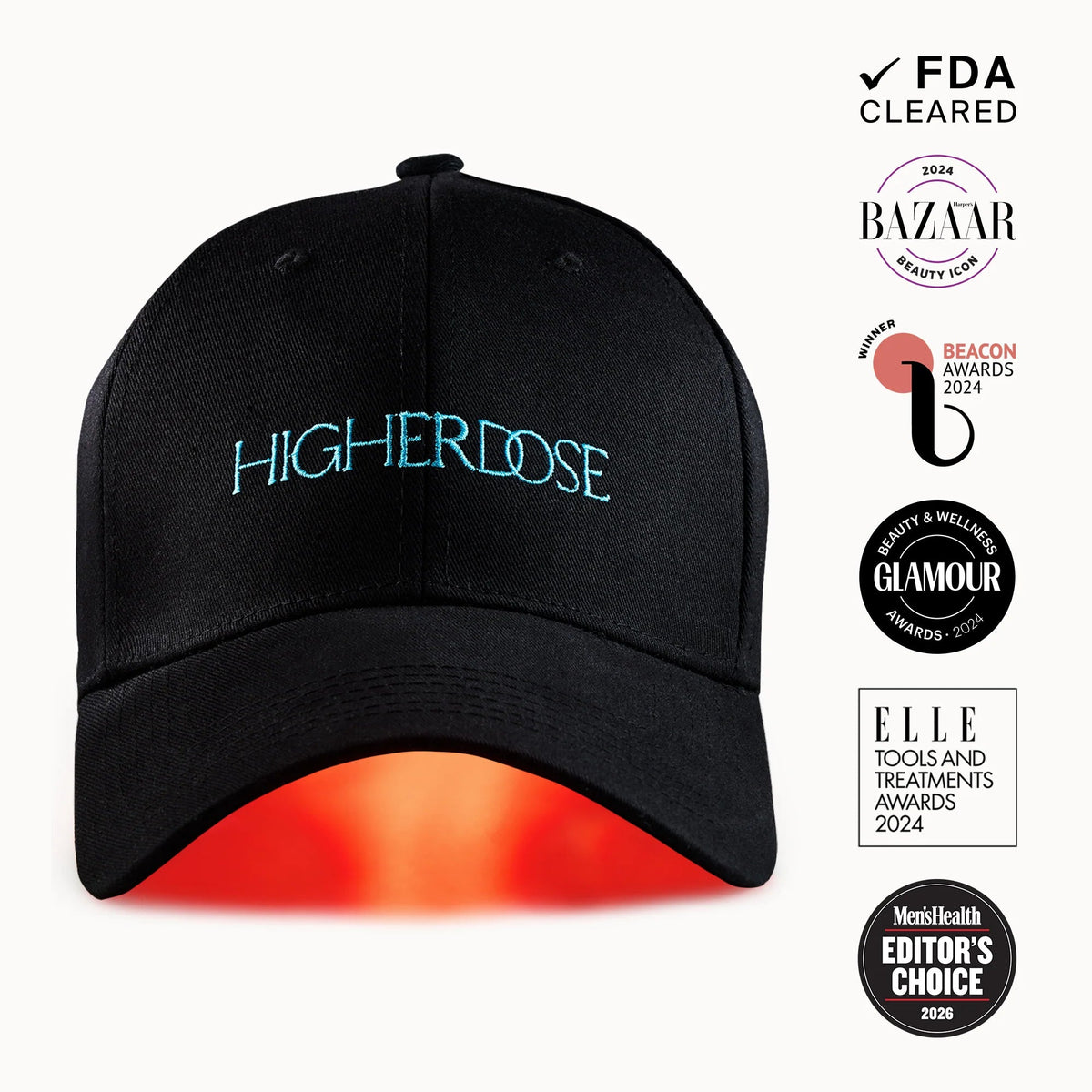HigherDOSE Red Light Hat - The Look and Co