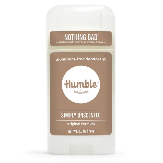 Humble Brand Aluminum Free Deodorant - Simply Unscented - The Look and Co