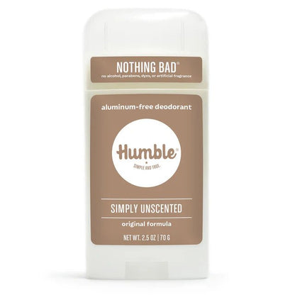 Humble Brand Aluminum Free Deodorant - Simply Unscented - The Look and Co
