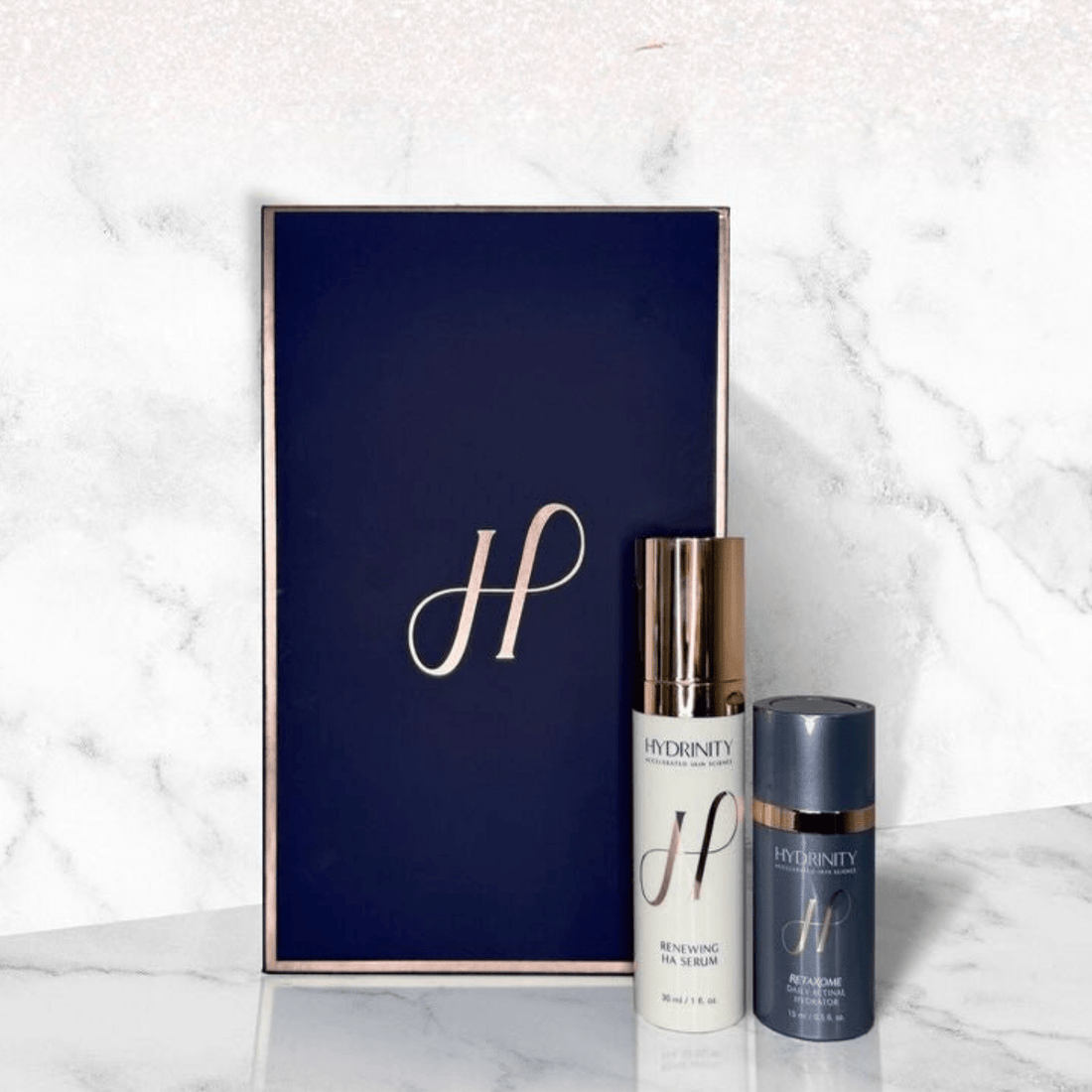 Hydrinity Box – Renewing HA Serum + RetaXome - The Look and Co