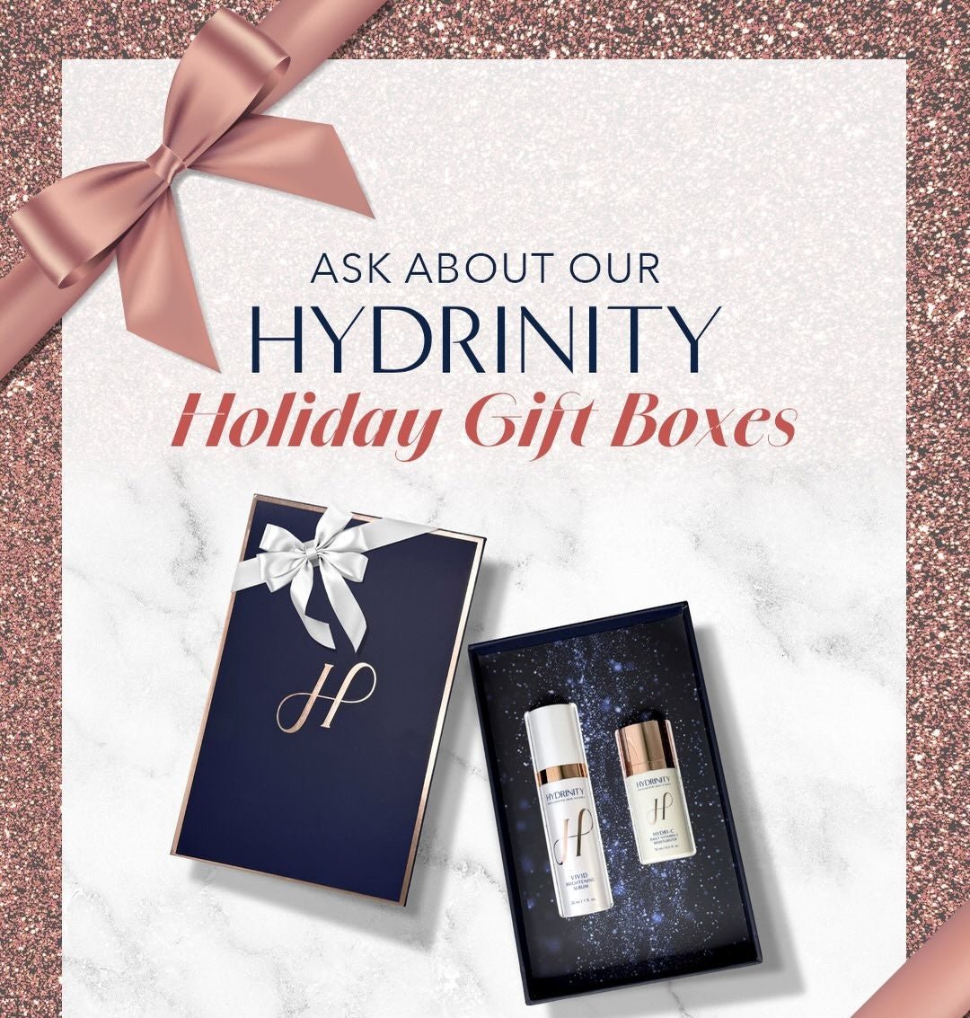 Hydrinity Holiday Gift Box – Vivid Brightening Serum + HYDR - C Daily Vitamin C Moisturizer - The Look and Co