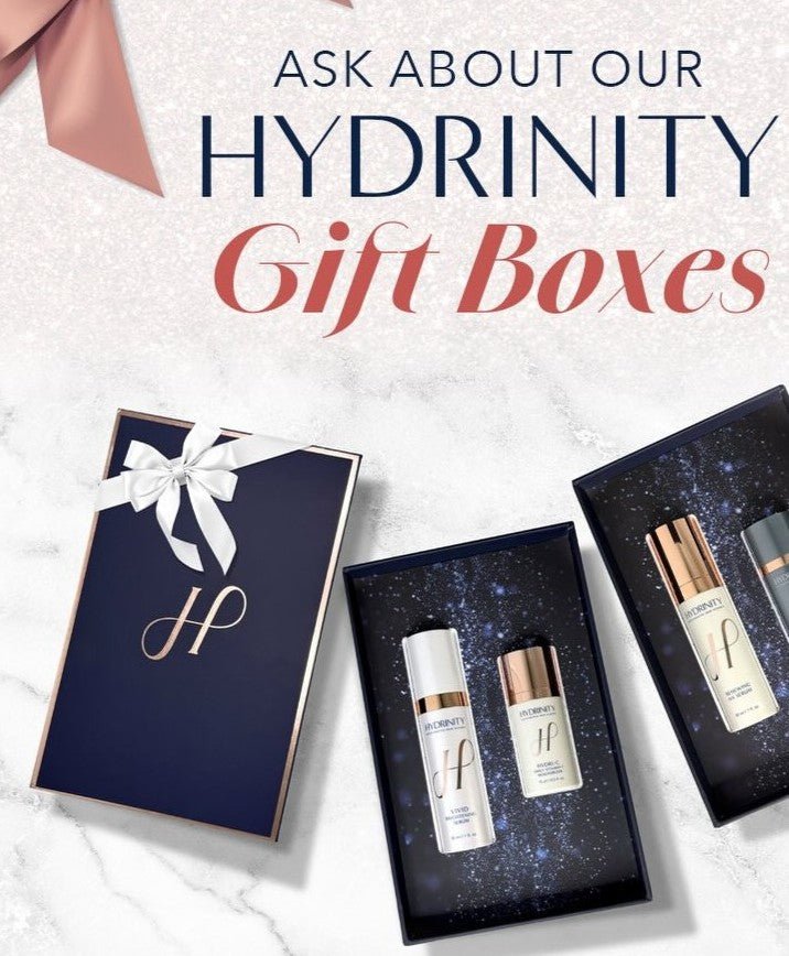 Hydrinity Holiday Gift Box – Vivid Brightening Serum + HYDR - C Daily Vitamin C Moisturizer - The Look and Co
