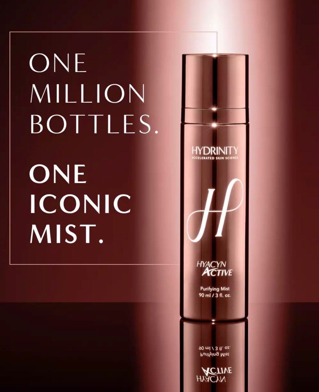 Hydrinity Hyacyn Active Purifying Mist - In Rose Gold (Limited Edition) - The Look and Co