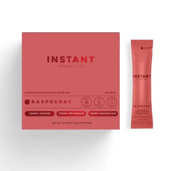 Instant Hydration - Premium Electrolyte Drink Mix: Raspberry - The Look and Co