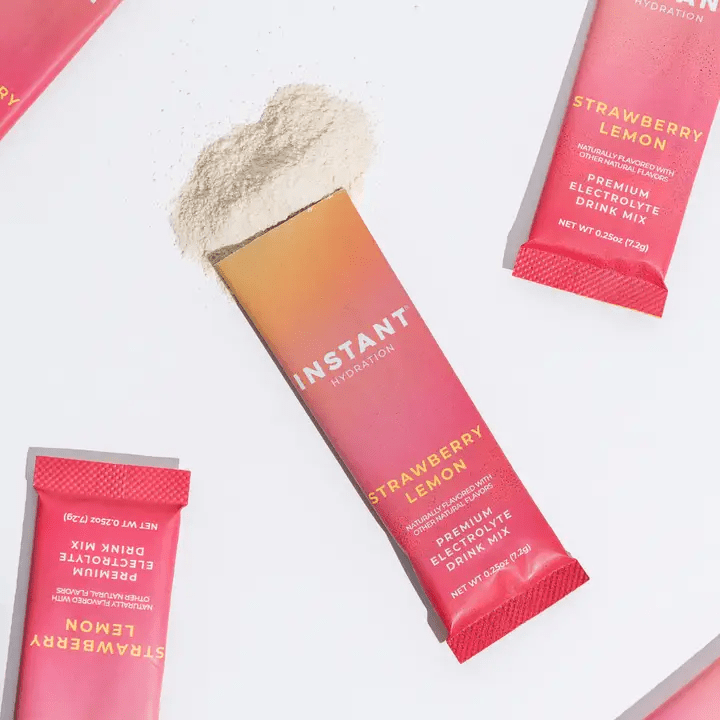 Instant Hydration - Premium Electrolyte Mix: Strawberry Lemon 15ct - The Look and Co