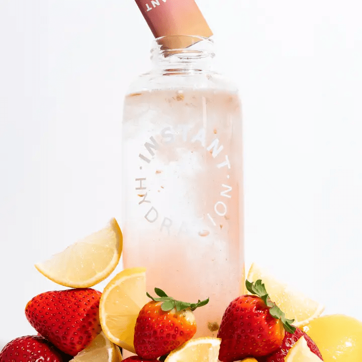Instant Hydration - Premium Electrolyte Mix: Strawberry Lemon 15ct - The Look and Co