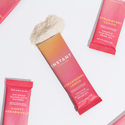 Instant Hydration - Premium Electrolyte Mix: Strawberry Lemon - The Look and Co