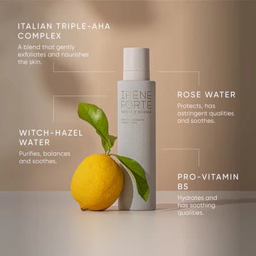 Irene Forte Skincare Lemon Toner with Triple AHA-Complex - The Look and Co