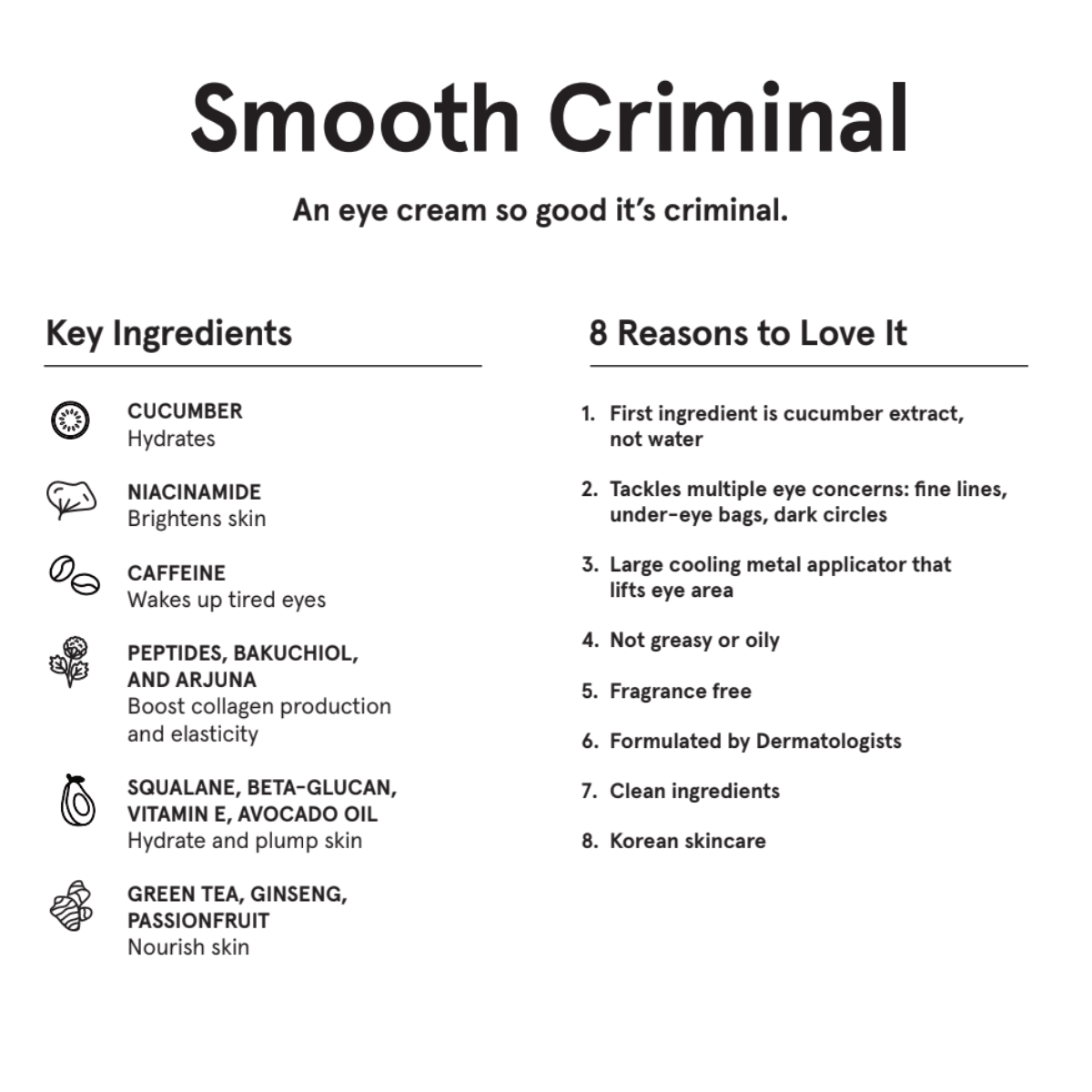JAXON LANE - SMOOTH CRIMINAL Age Defying Eye Cream Men&