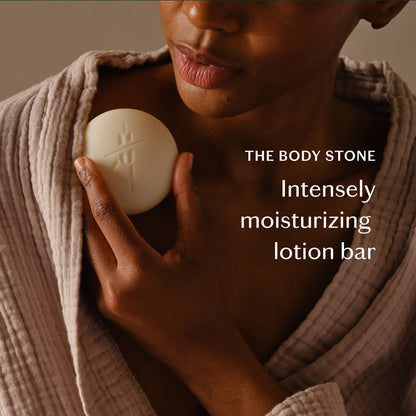 Kate McLeod - Amber &amp; Vanilla Body Stone | Deep Moisturizing Lotion Bar - The Look and Co