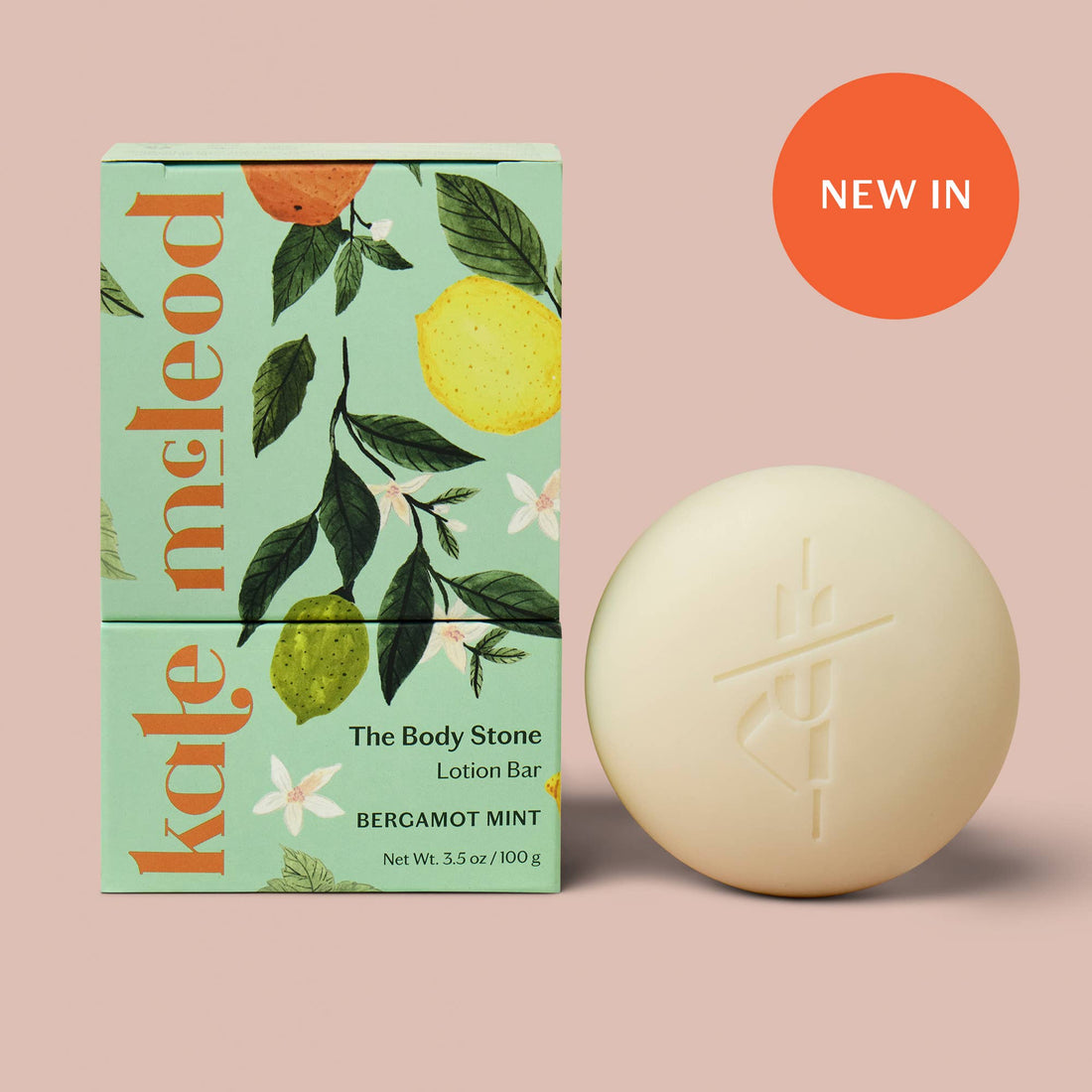 Kate McLeod - Bergamot Mint | Deep Moisturizing Lotion Bar - The Look and Co