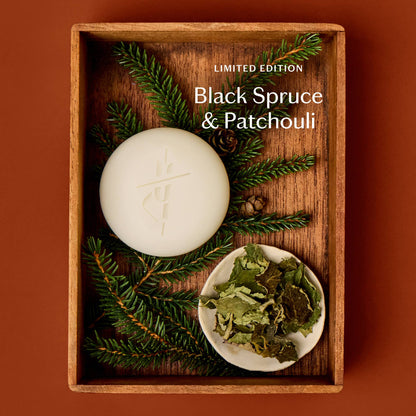 Kate McLeod - Black Spruce &amp; Patchouli | Deep Moisturizing Lotion Bar - The Look and Co