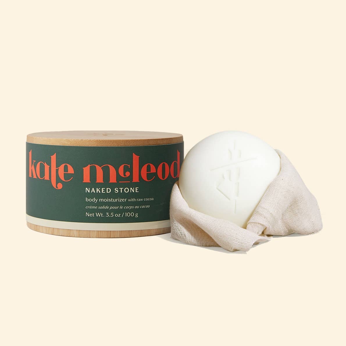 Kate McLeod - Naked Stone | Deep Moisturizing Lotion Bar - The Look and Co