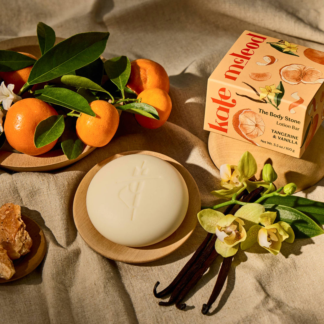 Kate McLeod - Tangerine &amp; Vanilla | Deep Moisturizing Lotion Bar - The Look and Co