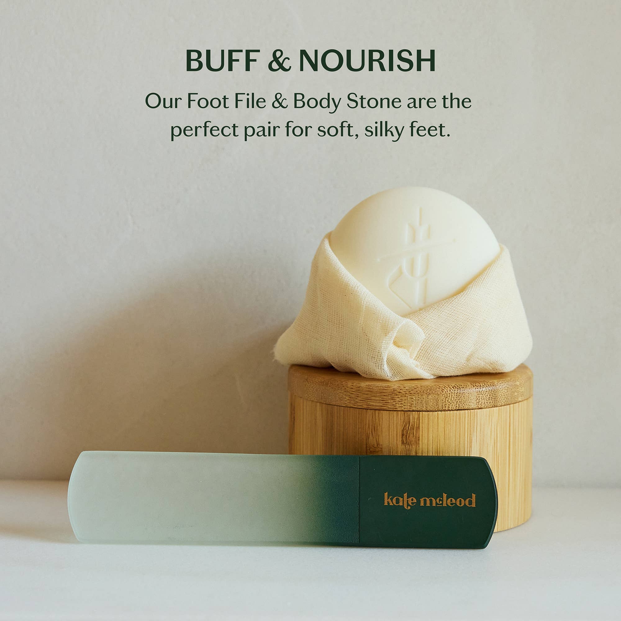 Kate McLeod - The Foot File | Glass Foot Buffer &amp; Callus Remover - The Look and Co