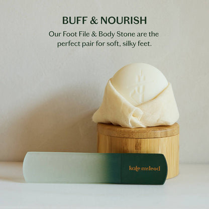 Kate McLeod - The Foot File | Glass Foot Buffer &amp; Callus Remover - The Look and Co