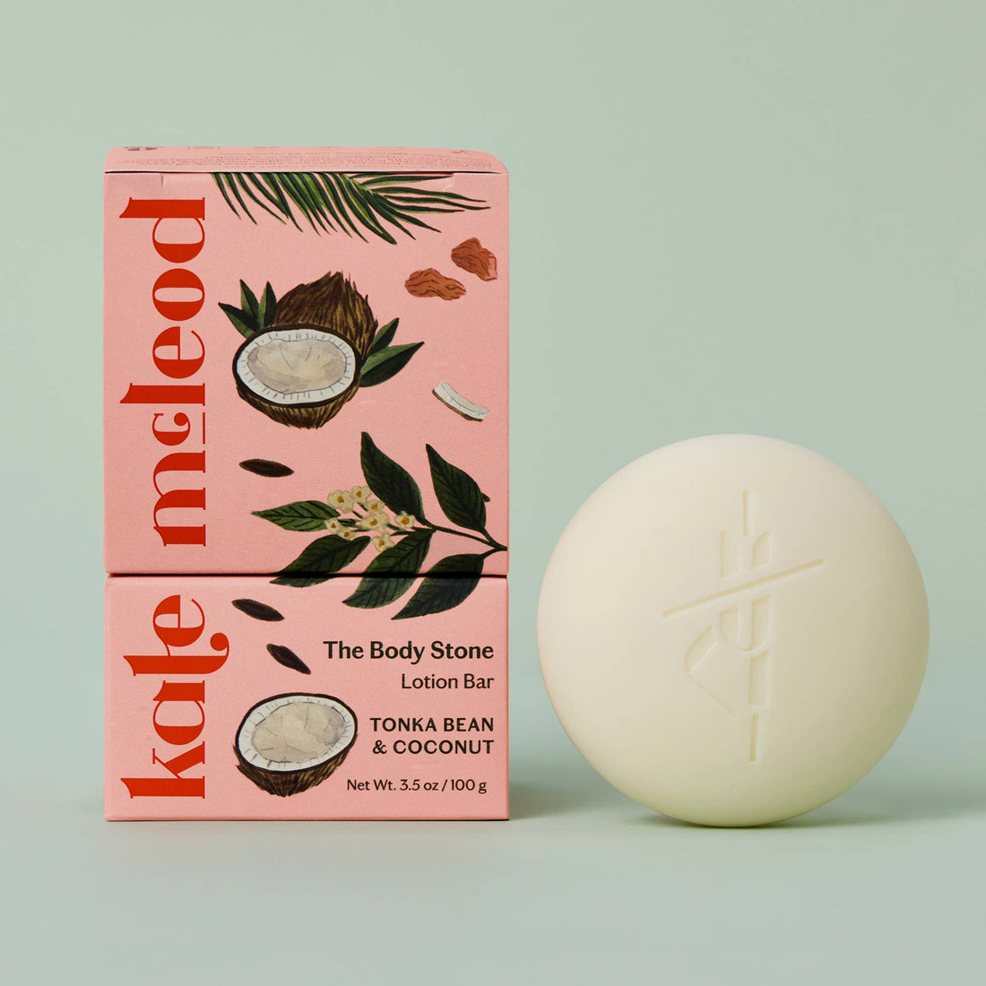 Kate McLeod - Tonka Bean &amp; Coconut | Deep Moisturizing Lotion Bar - The Look and Co