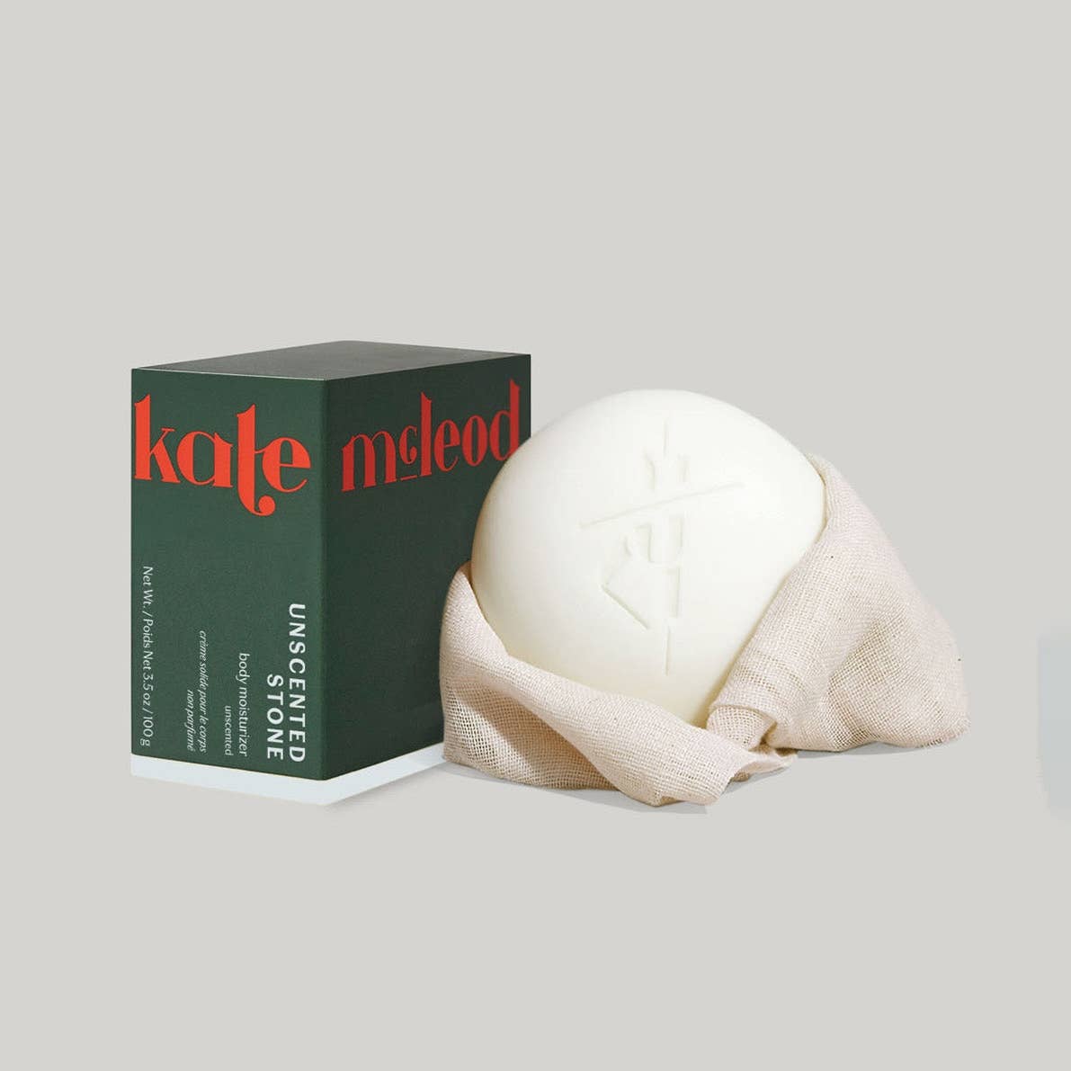 Kate McLeod - Unscented Stone | Deep Moisturizing Lotion Bar - The Look and Co