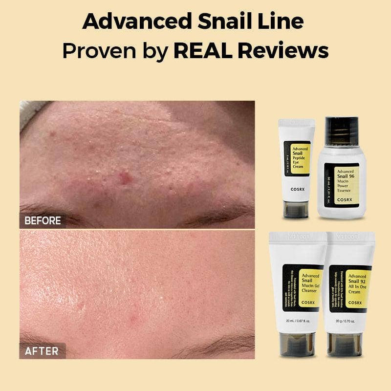 Kbeauty Skincare - [COSRX] ALL BOUT SNAIL KIT 4 PCS - The Look and Co