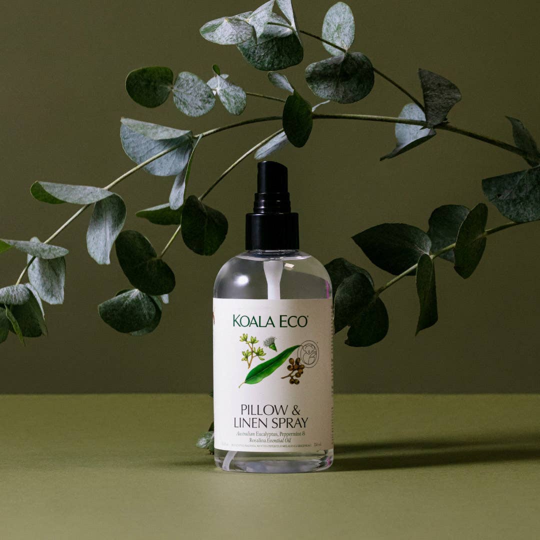 Koala Eco - Eucalyptus Peppermint &amp; Rosalina Pillow &amp; Linen Spray - The Look and Co