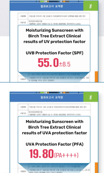 Kosmic - Kbeauty Skincare - [ROUND LAB] BIRCH JUICE MOISTURIZING SUN CREAM SPF50+ 50ML - The Look and Co