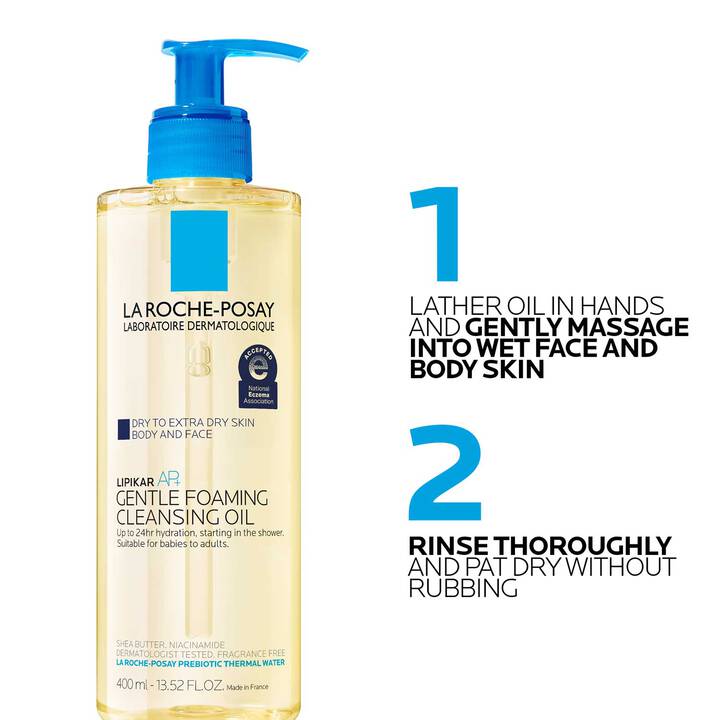 La Roche - Posay Lipikar AP+ Gentle Foaming Cleansing Oil - The Look and Co