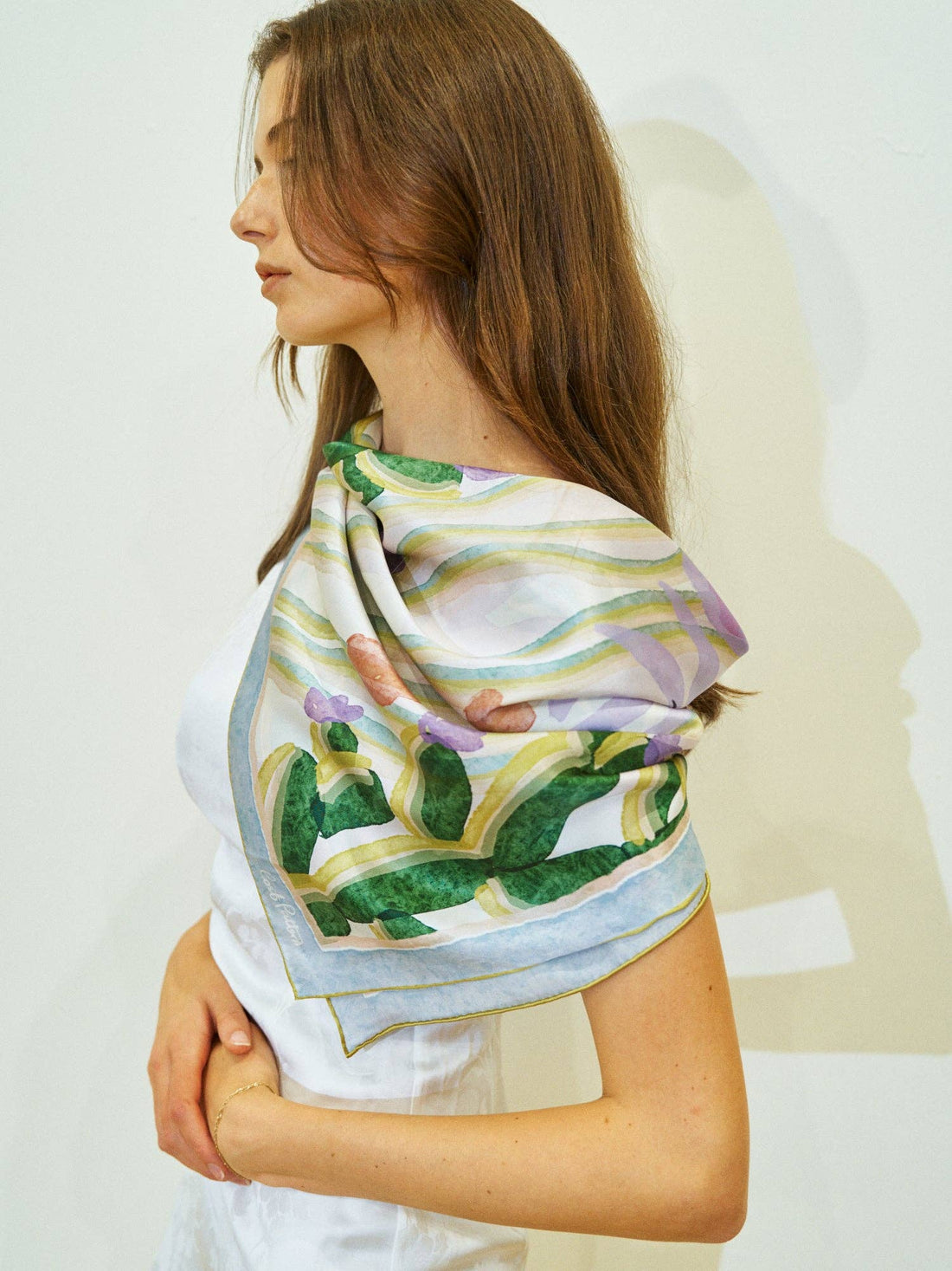 Lost Pattern NYC - &quot;Ethereal Mirage&quot; Large Silk Scarf - Pastel - The Look and Co