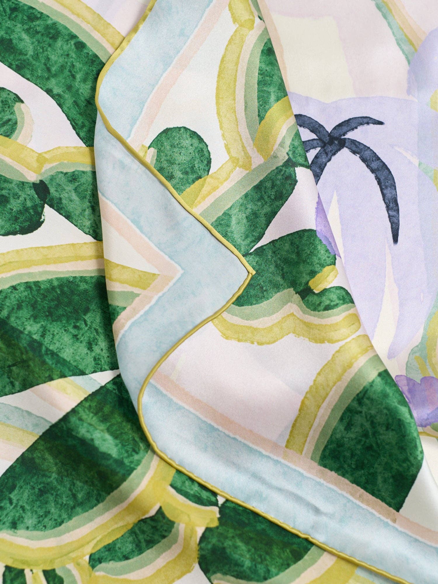 Lost Pattern NYC - &quot;Ethereal Mirage&quot; Large Silk Scarf - Pastel - The Look and Co