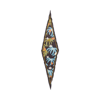 Lost Pattern NYC - &quot;Ethereal Mirage&quot; Silk Diamond Neckerchief - Dark Brown - The Look and Co