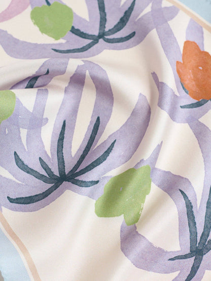 Lost Pattern NYC - &quot;Ethereal Mirage&quot; Silk Diamond Neckerchief - Pastel - The Look and Co