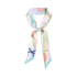 Lost Pattern NYC - "Ethereal Mirage" Silk Twill Skinny Scarf - Pastel - The Look and Co