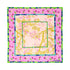 Lost Pattern NYC - "Floral Tapestry" Large Silk Scarf - Pink - The Look and Co