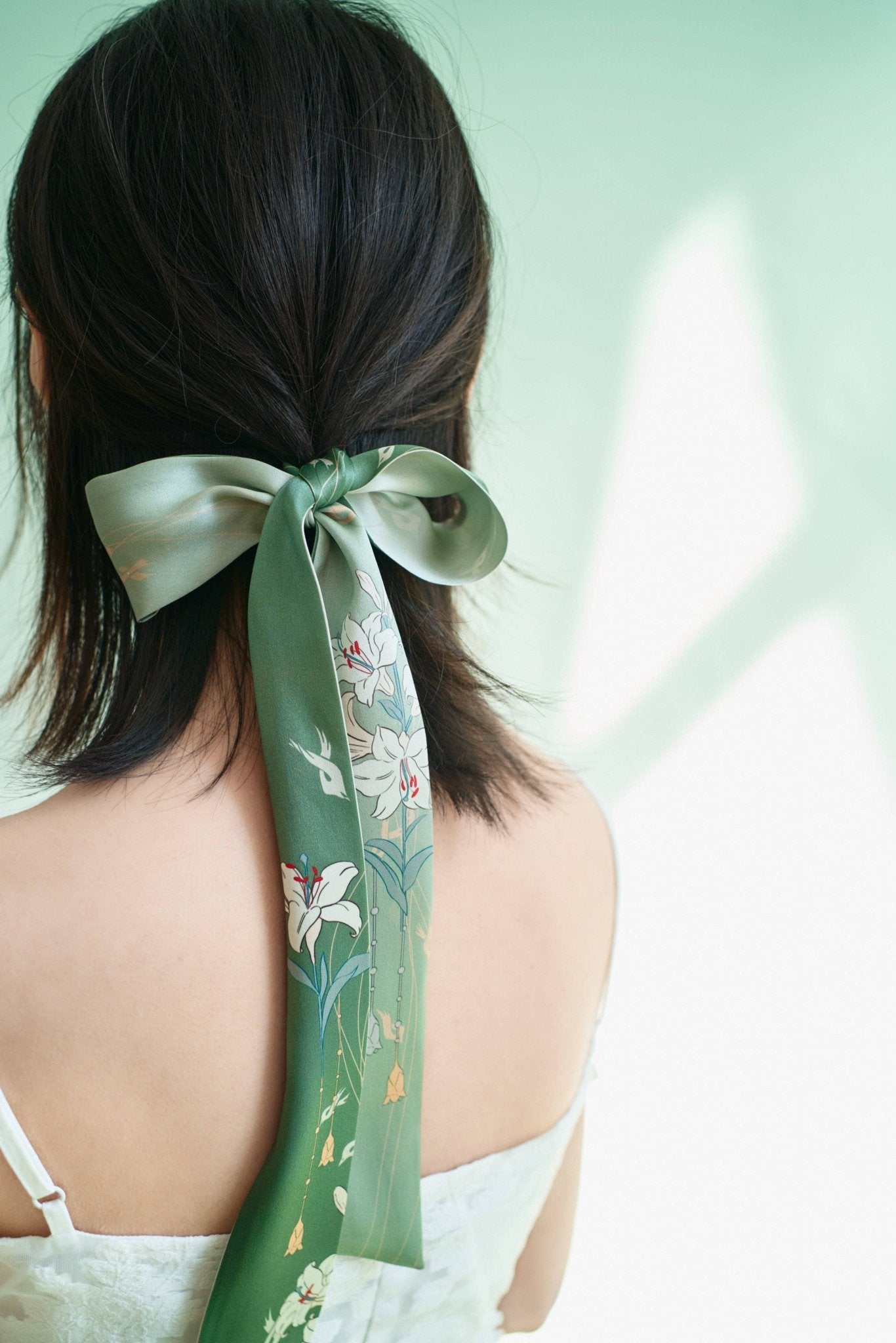 Lost Pattern NYC - “Lily” Silk Twilly Scarf - The Look and Co