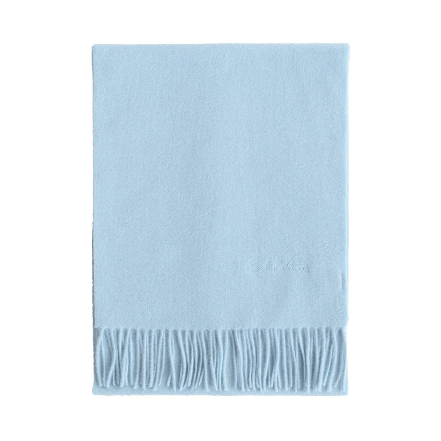 Lost Pattern NYC - &quot;Lost in Warmth&quot; Classic Cashmere Scarf - Light Blue - The Look and Co