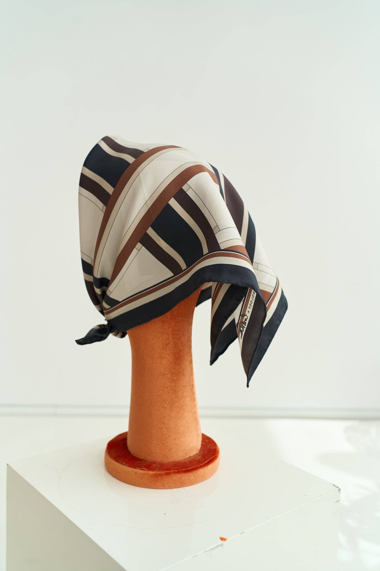 Lost Pattern NYC - Lost Pattern x Leatherology Silk Square Scarf - The Look and Co