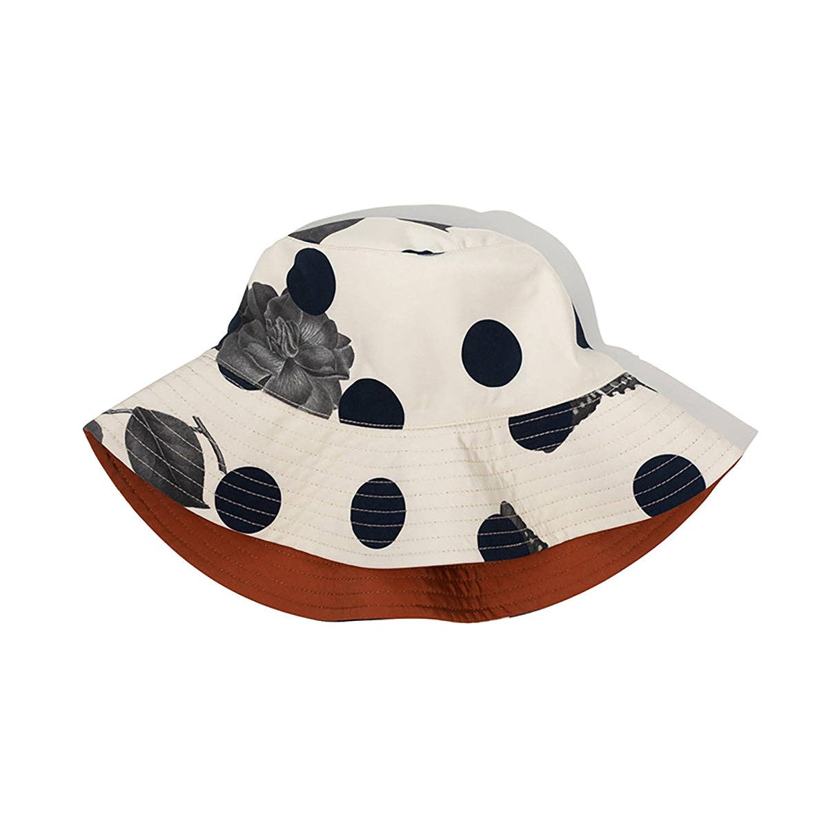 Lost Pattern NYC - “Noir Floral” Reversible Bucket Hat - The Look and Co