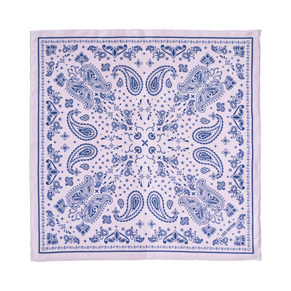 Lost Pattern NYC - &quot;Paisley&quot; Silk Bandana Scarf - Sunset Blush - The Look and Co