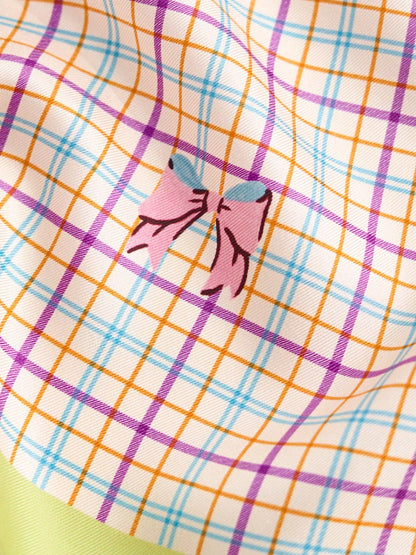 Lost Pattern NYC - "Pop Pony" Silk Bandana - Yellow - The Look and Co