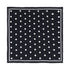 Lost Pattern NYC - "Retro Polka" Silk Bandana Scarf - Black & White - The Look and Co