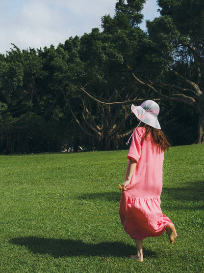 Lost Pattern NYC - Reversible Sun Hat - Pink - The Look and Co