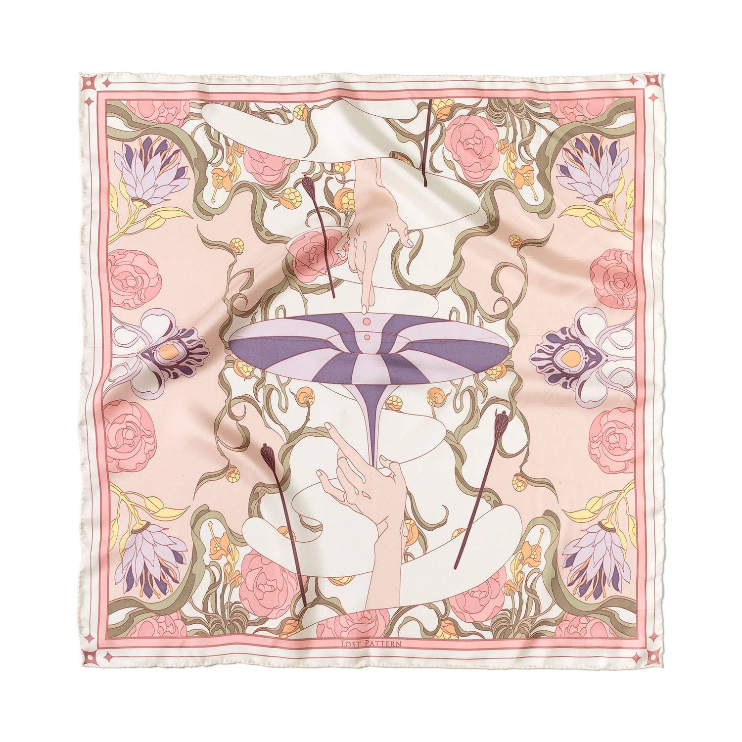 Lost Pattern NYC - &quot;The Dreamer&quot; Bandana Silk Scarf - The Look and Co