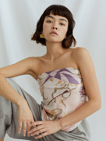 Lost Pattern NYC - &quot;The Dreamer&quot; Bandana Silk Scarf - The Look and Co