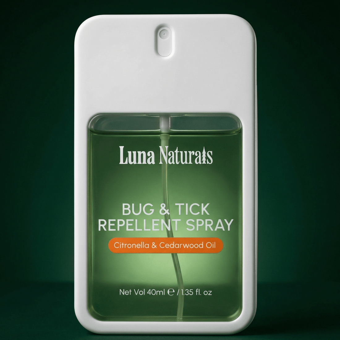 Luna Naturals - Bug &amp; Tick Repellent Spray | Citronella &amp; Cedarwood | 40ml - The Look and Co