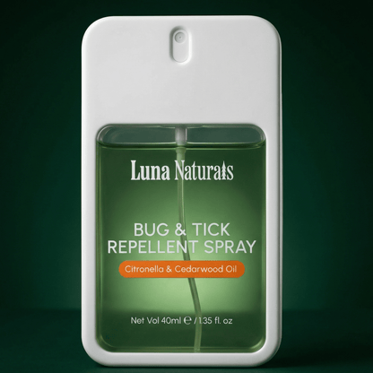Luna Naturals - Bug &amp; Tick Repellent Spray | Citronella &amp; Cedarwood | 40ml - The Look and Co