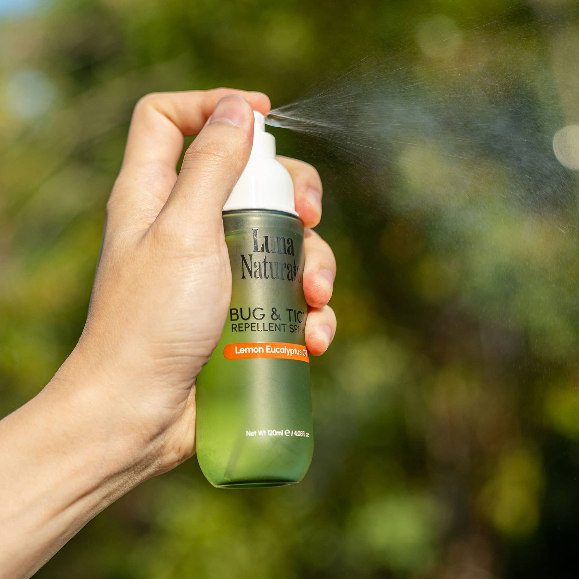 Luna Naturals - Bug &amp; Tick Repellent Spray | Lemon &amp; Eucalyptus Oil | 120ml - The Look and Co