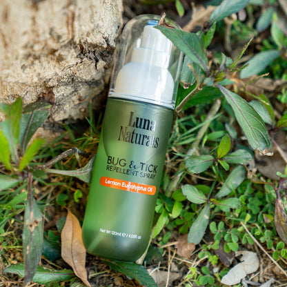 Luna Naturals - Bug &amp; Tick Repellent Spray | Lemon &amp; Eucalyptus Oil | 120ml - The Look and Co