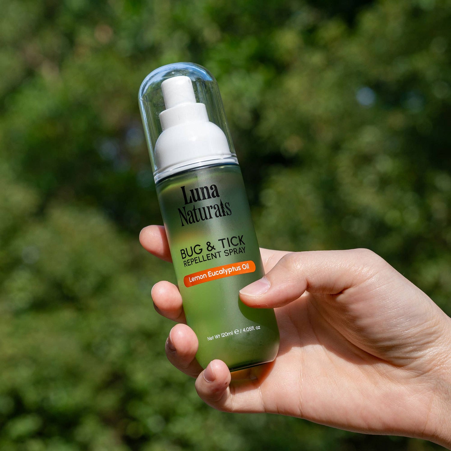 Luna Naturals - Bug &amp; Tick Repellent Spray | Lemon &amp; Eucalyptus Oil | 120ml - The Look and Co