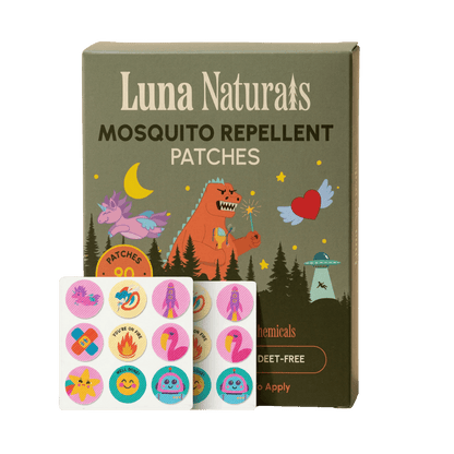 Luna Naturals - Kids Mosquito Repellent Patches | Fresh &amp; Herbal | 90 Pack - The Look and Co
